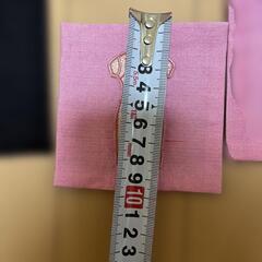 チャイナドレス　コースター6枚セット　布製　ピンク　ケース付きの画像