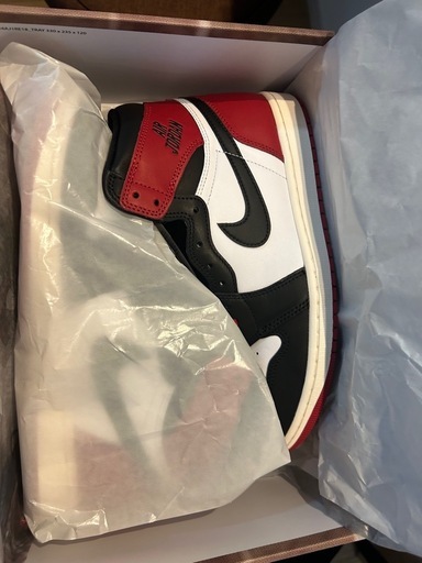 SNKRS当選 新品未使用　未試着　Nike Air Jordan 1 Retro High OG Black Toe Reimagined Awich着用　27.５ つま黒