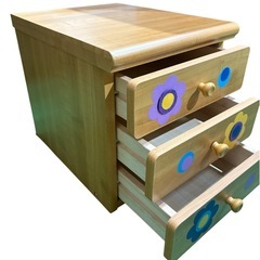【無料】昭和レトロな小物入れ/引き出し 木製家具 の画像