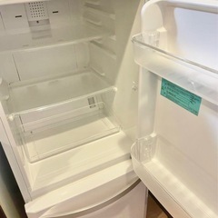 2ドア冷蔵庫／ホワイト／138L／2016年製／尾道栗原町の画像