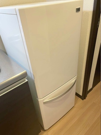 2ドア冷蔵庫／ホワイト／138L／2016年製／尾道栗原町