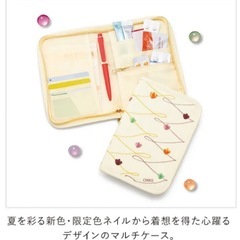 【新品未使用】【非売品】オルビスノベルティ花柄　マルチケ－ス ポ－チの画像