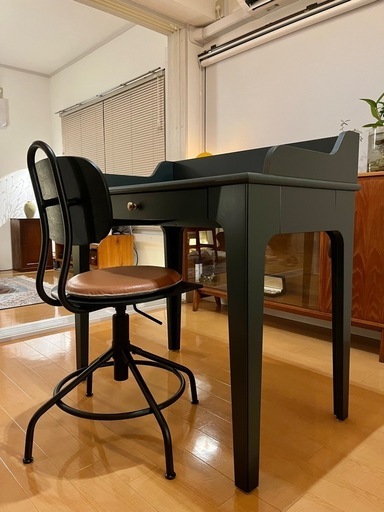 イケア LOMMARP ロマルプ デスク ダークブルーグリーン IKEA】LOMMARP