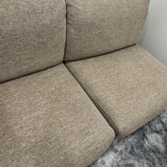 【無印良品】ゆったり座れるアームレスソファ2シーターの画像