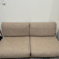 【無印良品】ゆったり座れるアームレスソファ2シーターの画像