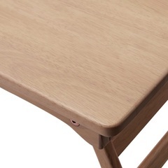 ベルメゾン 折りたたんで持ち運べる木製ミニテーブル 65×30cm ナチュラルカラー　新品に近い美品の画像