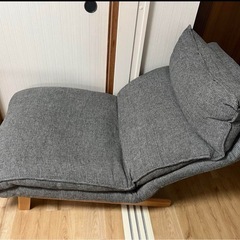 【無印良品】ハイバックリクライニングソファー　ベージュの画像