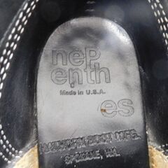 NEPENTHES ネペンテス HATHORN ハソーン オックスフォード ワークブーツ USA製 ブラック size:7 1/2の画像