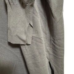 【キャサリンロス】グレー タートルネック ニットワンピースの画像