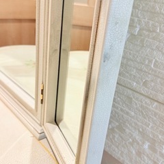 ロココ調　ドレッサー　白　花柄の画像