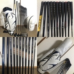 【希望者多い場合は抽選です】高級品 豪華ダンロップゴルフセット 最上級ゼクシオ xxio ハイブリッド フレックスR ダンロップで完璧に揃ったセット フルセット すぐにコースに行く事も可能です！の画像