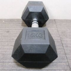 15㎏六角ダンベル2個セット　ホームジム　筋トレ　ウエイトトレーニング　エクササイズ　重量　ダイエット　ヘキサゴン　バーベル　腹筋の画像