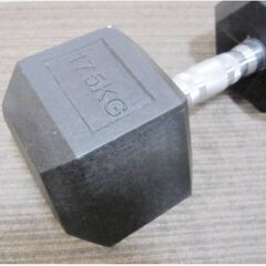 17.5㎏六角ダンベル2個セット　ホームジム　筋トレ　ウエイトトレーニング　エクササイズ　重量　ダイエット　ヘキサゴン　バーベル　腹筋の画像