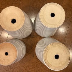 植木鉢　陶器　白　4個
の画像