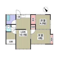 💕初期費用分割相談可🎵カップル、ファミリーにおすすめ２LD…