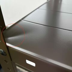 凹み傷あり スチールラック (約)幅87.5cm×奥行45cm×高さ180cmの画像