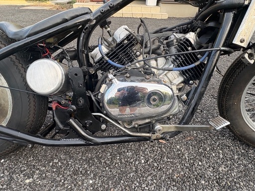 マグナ250 リジットフレームジャンク登録書類あり欠品多数 (空飛ぶ