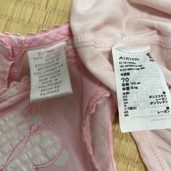 【70】ベビードレス ワンピース UNIQLO ロンパース ピンクの画像