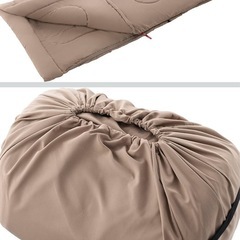 【新品未開封】コールマン(Coleman) 寝袋 ファミリー2in1 グレージュ 封筒型の画像