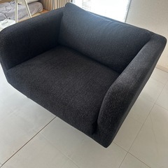 mons sofa 1seater ブラックの画像