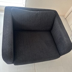 mons sofa 1seater ブラックの画像
