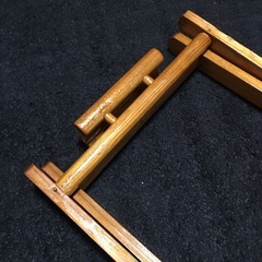 木製　ダストスタンド　ゴミ箱　キャンプ用品　アウトドアの画像