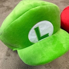 ユニバ USJ ルイージ 帽子 ぬいぐるみハットの画像