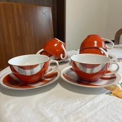 レトロ　コーヒーカップ&ソーサー　　MEITOの画像
