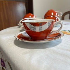 レトロ　コーヒーカップ&ソーサー　　MEITOの画像