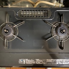 二口ガスコンロ　Rinnai KGM64BK2【受取日指定(10/25(土))】の画像