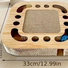 猫ちゃんビビニャン爪研ぎボード3個 ボールキャッチャーねずみ付きの画像