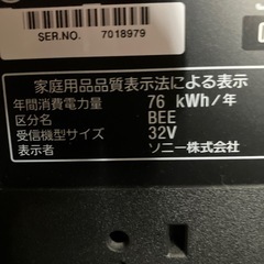 SONYテレビの画像