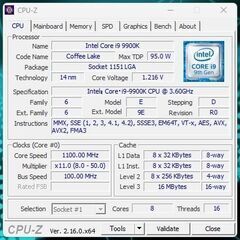 Core i 9 9900k RTX2080SUPER メモリ32G M.2 1TBx2 SSD 500G ゲーミングPC コルセアの画像