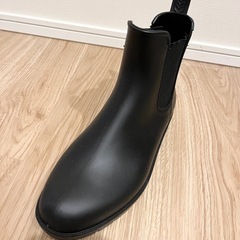 サイズ感25cm(実際24.5cm)美品　サイドゴア　PVC レインブーツ　の画像
