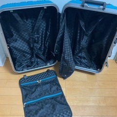 スーツケース　水色　5-7日間よう用の画像