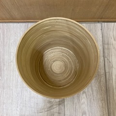 無印良品　ゴミ箱　竹の画像