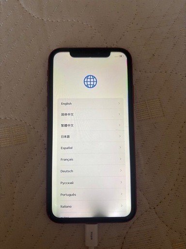 iPhoneXR　レッド
