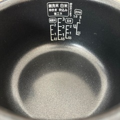 アイリスオーヤマ炊飯器3合の画像