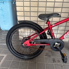 子供用自転車　18インチ　マウンテンバイク　赤　初めての自転車の画像