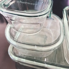 iwaki イワキ 耐熱ガラス 保存容器 グリーン オマケ付き 2 の画像