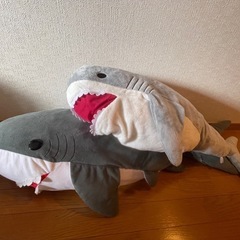 サメ　ぬいぐるみ　4匹の画像