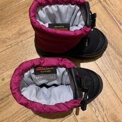 10/24〜値下げしました★試着程度品★子供ノースフェイスのキッズスノーブーツ14cmの画像