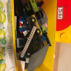 【まとめ売り】レゴクラシック収納ボックス＆トミカバケツ入り レゴ大量セットの画像