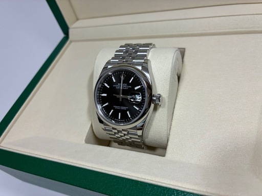 ロレックス　デイトジャスト　ブラック　ジュビリー　ドームヴェゼル