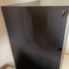 IKEAチェスト（引き出し×4）, ブラックブラウン, 80x100 cmの画像