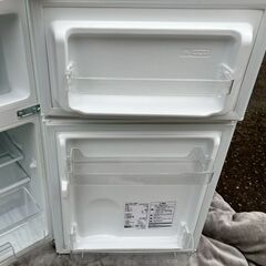 2023年★MAXZEN★小型冷蔵庫2ドア★87L★JR087ML01WHの画像