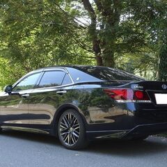 車検満タン クラウンハイブリッド アスリートS ブラックスタイル HDDナビ フルセグTV Bluetooth バックモニター スマートキー サンルーフ レザーシート エアーシート クルコン HID ETCの画像