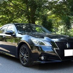 車検満タン クラウンハイブリッド アスリートS ブラックスタイル HDDナビ フルセグTV Bluetooth バックモニター スマートキー サンルーフ レザーシート エアーシート クルコン HID ETCの画像