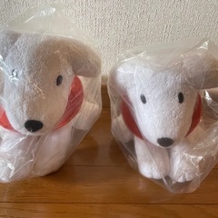 waon犬　ぬいぐるみ2体の画像