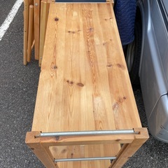 無印良品　パイン材　ユニットシェルフの画像